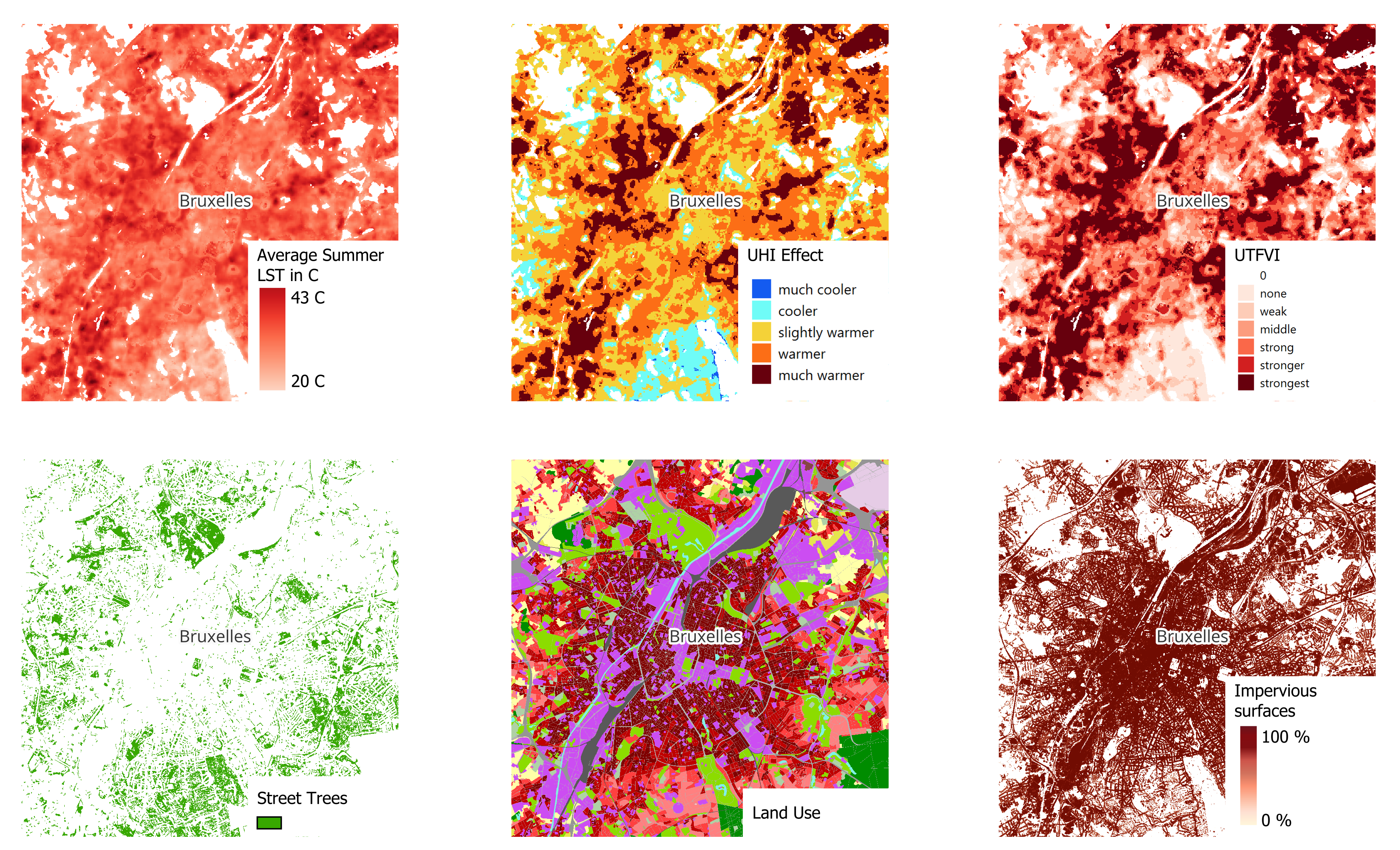 Multiple Layers for Analysing Urban Heat